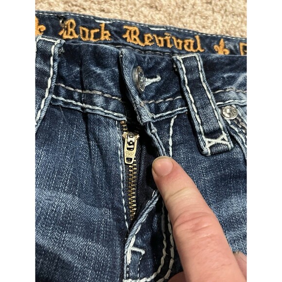 Rock Revival Liri Mid-Rise Boot Jeans Women's 24x30 Medium Wash Blue Denim - Picture 3 of 11